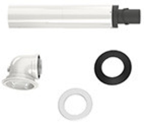 Bosch muurdoorvoer telescopisch 395-615mm bocht rooster D60/100 PP/metaal