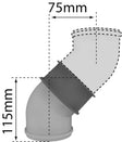 Bulex elbow 45° D80/125