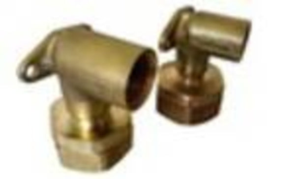 Boagaz PLT muurplaat messing D20 x 1/2" F