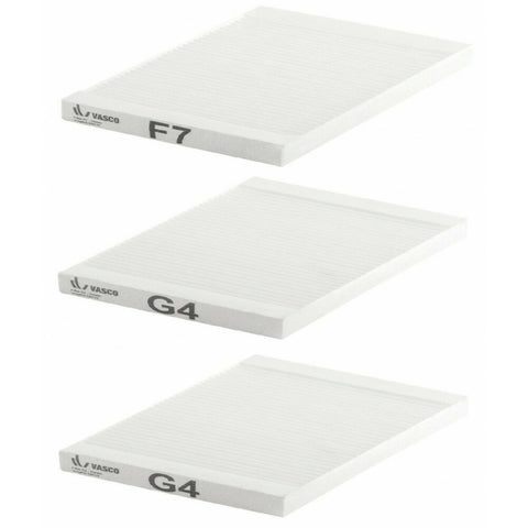 Vasco vervangfilterset F7/G4/G4 275x275x25mm 1 set bevat 3 filters