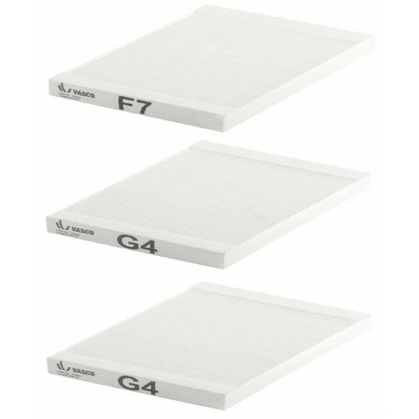 Vasco vervangfilterset F7/G4/G4 275x275x25mm 1 set bevat 3 filters
