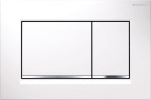 Geberit Sigma30 plaque de commande pour réservoir de chasse encastré blanc/chrome