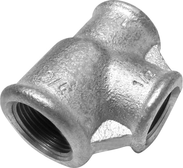 Georg Fischer galvanisé nr.130 tee 3/4" x 1/2" x 3/4"