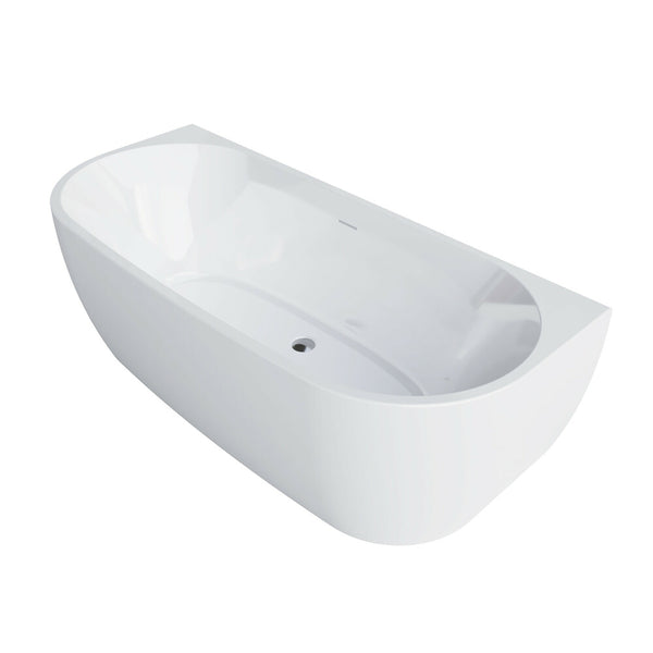 Van Marcke D-Shape Design bad duo 180x80 centraal glanzend