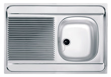 Franke Man 711 spoeltafel 1000x600mm 1bak omkeerbaar manuele lediging RVS