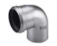 Junkers AZB 22 elbow 90° en alu épais D80