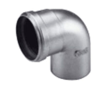 Junkers AZB 22 elbow 90° en alu épais D80
