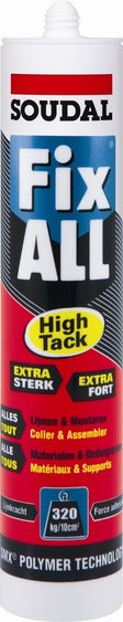 Soudal Fix All High tack colle mastic extrêmement forte gris