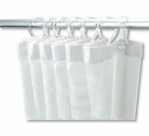 Delabie douchegordijn 1800mmx2000mm PVC wit