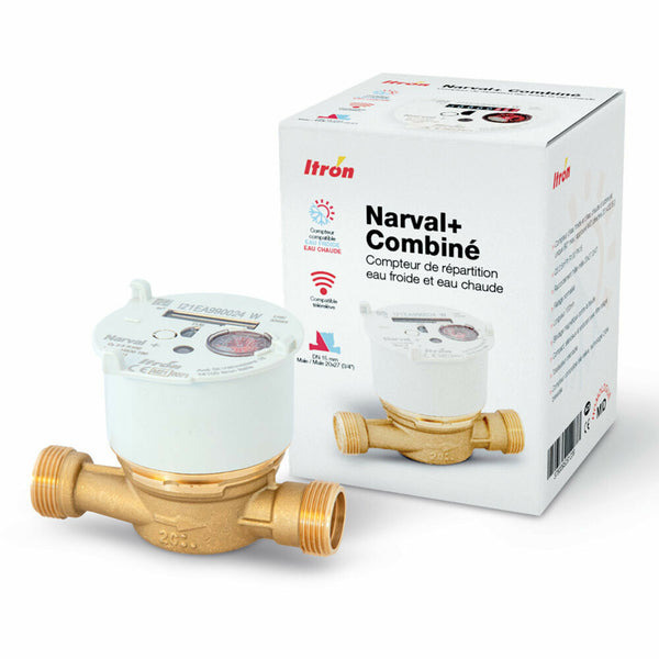 Itron Narval+ koud- en warmwatermeter 3/4 DN20 L130mm
