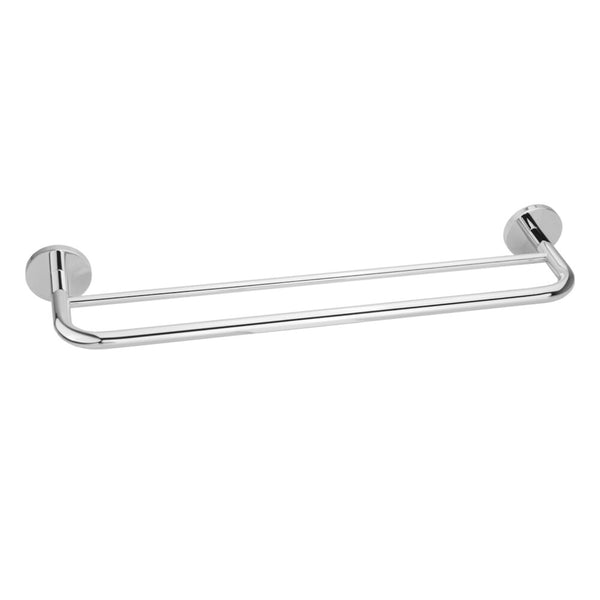 Van Marcke Frea dubbele handdoekhouder messing wand chroom