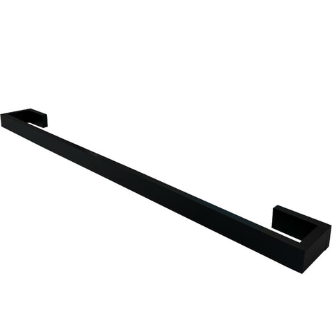 Van Marcke Nero Square enkele handdoekhouder 600mm mat zwart