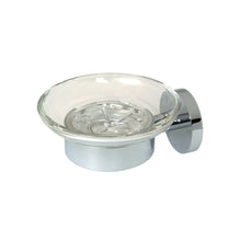 Van Marcke Frea zeepschaal messing en glas wand chroom