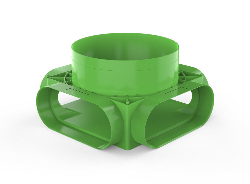 Duco DucoFlex vloer- en plafondplenum 4 x ovaal D160