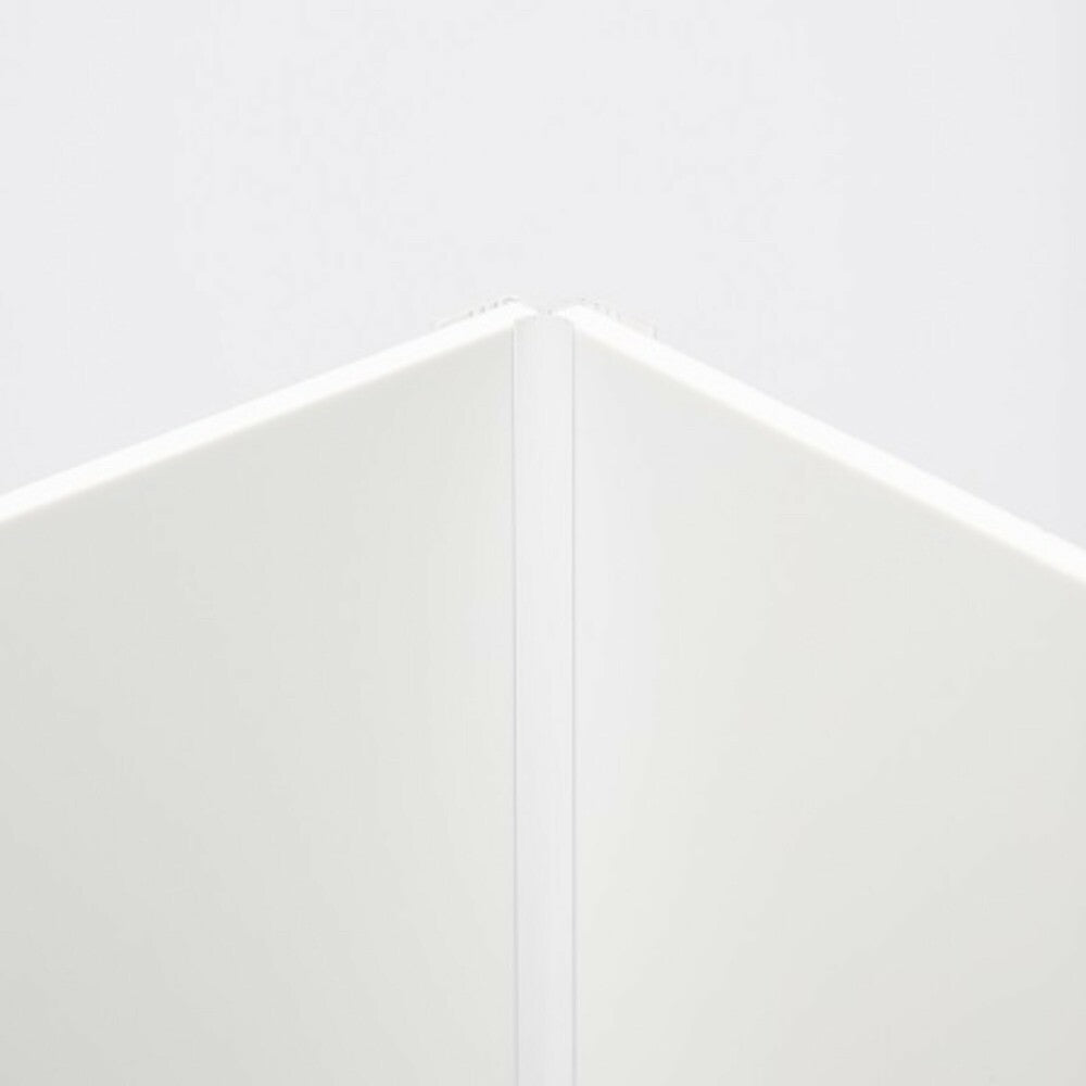Van Marcke Cosmo hoekprofiel Cosmo panelen 6mm alu wit H265cm