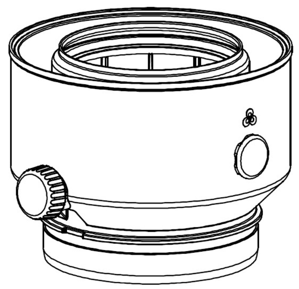 M&G adapter PP 60/100 - 80/125 voor Cube