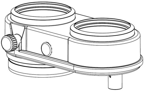 M&G adapter PP 60/100 - 2X80 voor Cube