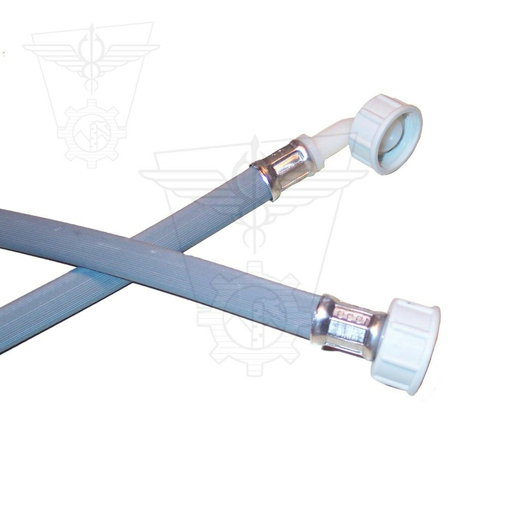 Aanvoer flexibels voor wasmachine kunstrubber L 2000 mm inclusief dichtingen