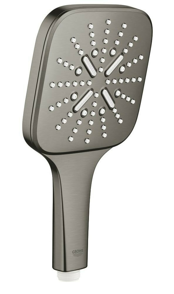 Grohe Rainshower SmartActive 130 Cube hand shower à mains 3jets 9,5l/min graphite