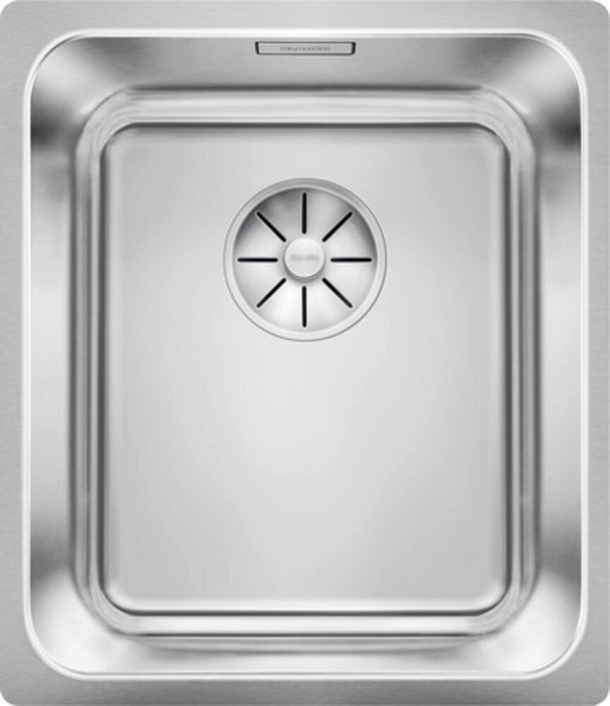 Blanco Solis 340-U onderbouwspoeltafel 1bak korfventiel 3 1/2" RVS