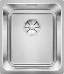 whiteo Solis 340-U sink under-encastrer 1 bac waste-corbeille 3 1/2" stainless steel satiné