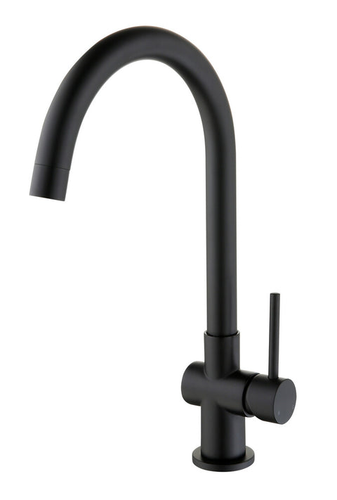 GO by Van Marcke Cocoon black 1-greepsmengkraan keuken mobiele bek mat zwart