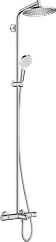 Hansgrohe Crometta S showerpipe 240 1jet met badthermostaat chroom