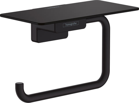 Hansgrohe AddStoris wc-papierhouder met legplank mat zwart
