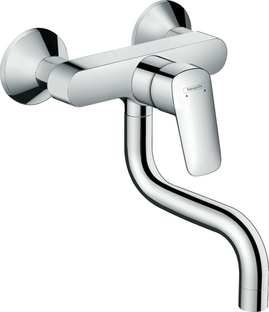 Hansgrohe Logis M31 keukenmengkraan 1-greeps wandmodel 1-Jet chroom