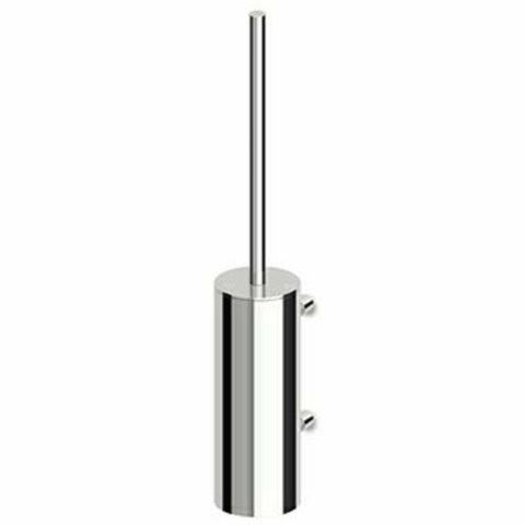 Zucchetti wc-borstelgarnituur wandmodel Mat zwart gewafeld