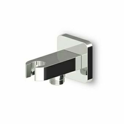 Zucchetti douchehouder wandmontage 1/2"x1/2" Mat zwart gewafeld