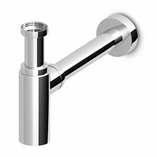 Zucchetti bekersifon 1 1/4" zonder lediging brushed nickel