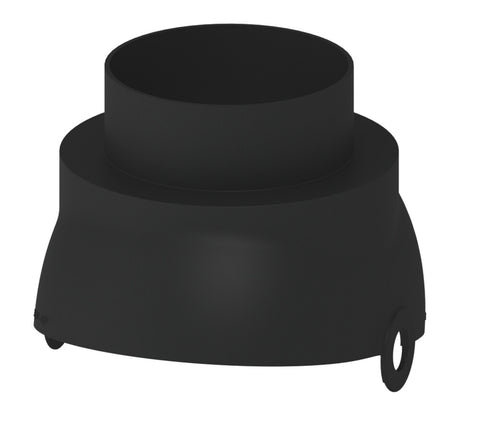 Muelink & Grol FX Easy 140 scharnierkap zwart voor D 80/120 of  D 125