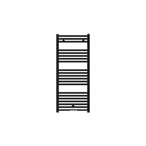 Basic 120/050 handdoekradiator - H 1154 x L 500 - 506W - mat zwart