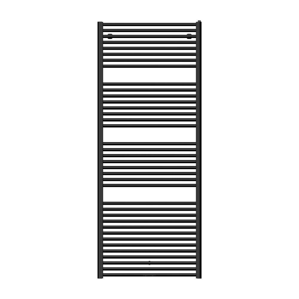 Toronto 180/075 handdoekradiator - H 1850 x L 750 - 1262W - mat zwart