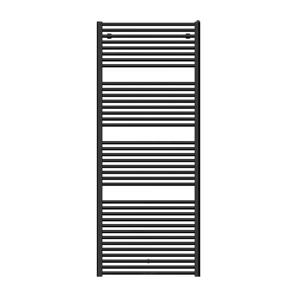 Toronto 180/075 radiateur sèche-serviettes - H 1850 x L 750 - 1262W - noir mat