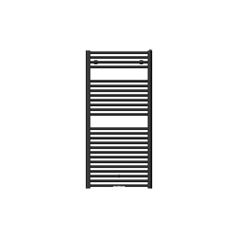 Toronto 120/060 handdoekradiator - H 1248 x L 600 - 689W - mat zwart