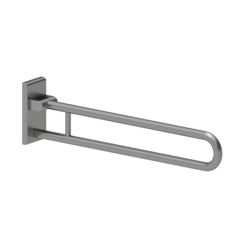 Normbau Inox Care opklapbare muursteun 850 mm met grondplaat RVS