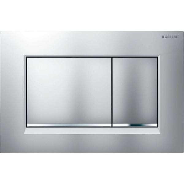 Geberit Sigma30 bedieningsplaat duo mat chroom