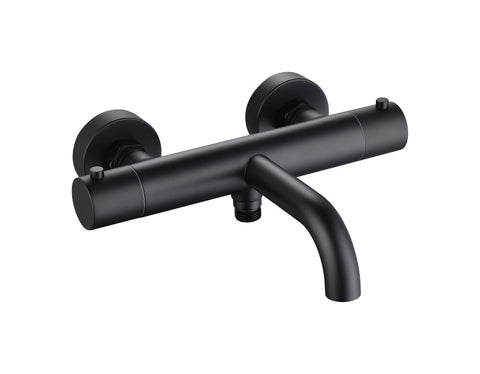 Lana Black badmengkraan thermostatisch mat zwart