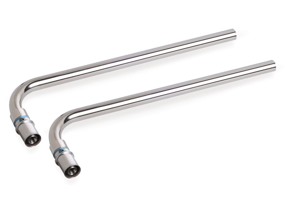SYSTEMPEX bocht 90° VPE-Alu-buis persen verchroomd 16x15mm L 300mm