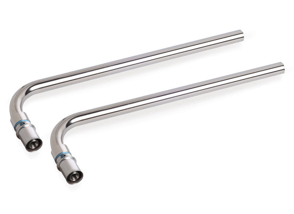 SYSTEMPEX bocht 90° VPE-Alu-buis persen verchroomd 16x15mm L 300mm