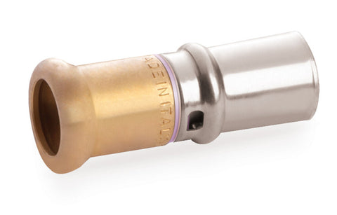 SYSTEMPEX rechte persfitting VPE-Alu buis Cu M-profiel D16-15