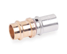 SYSTEMPEX rechte persfitting VPE-Alu buis Cu V-profiel D16-14