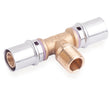 SYSTEMPEX tee tube alu fitting à sertir 16-1/2"M 16