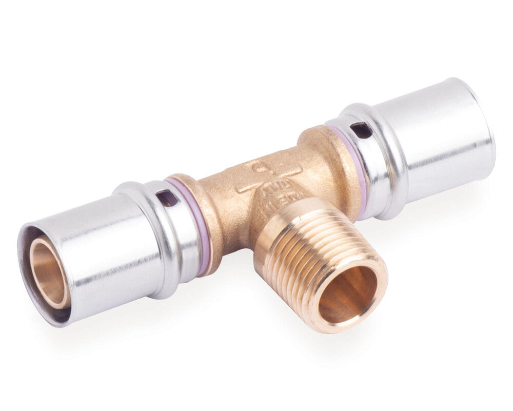SYSTEMPEX T-stuk VPE-Alu-buis aansluiting 16-1/2"M-16