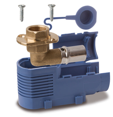 SYSTEMPEX enkele inbouwdoos persstuk D20 mm 1/2"F enkel sanitair