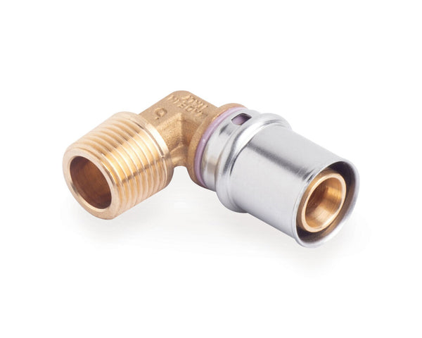 SYSTEMPEX elbow 90° tube alu fitting à sertir 20-1/2M