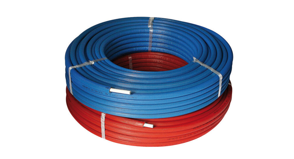 Henco RIXc voorgeïsoleerde buis D16 mm ISO 13mm wanddikte 2 mm lengte 50 m rood