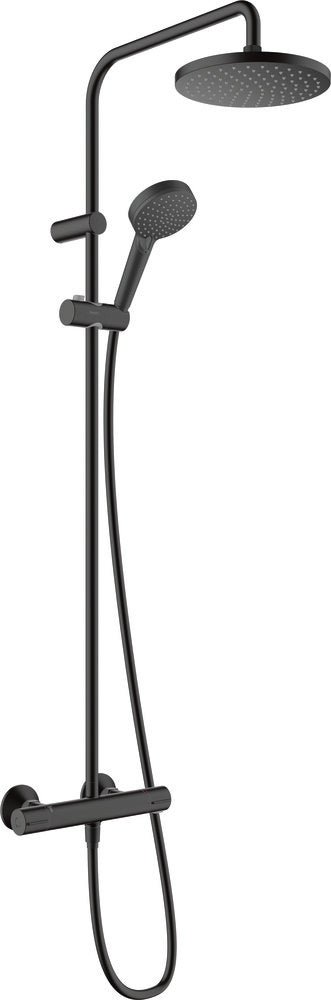 Hansgrohe Vernis Blend Showerpipe 200 1 jet EcoSmart met thermostaat mat zwart